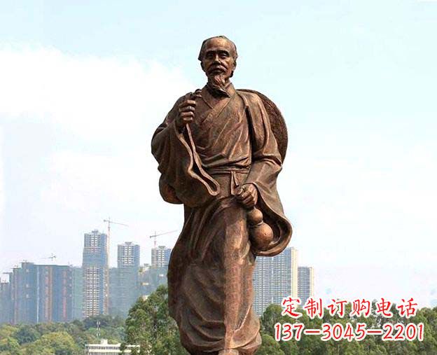 宁波中华古代名医华佗铜雕像