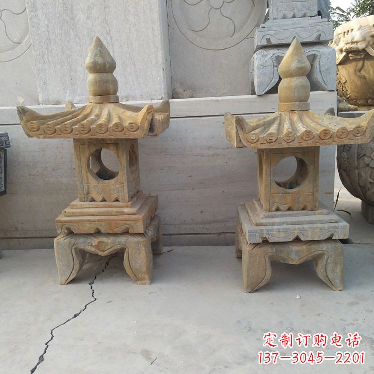 宁波中式仿古低墩石灯笼