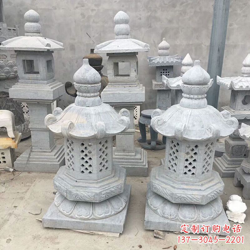 宁波中式低墩石雕灯笼