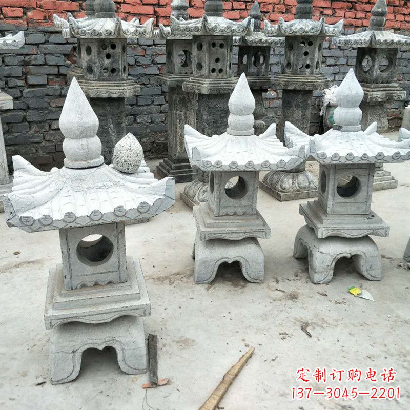 宁波中式庭院石雕灯笼