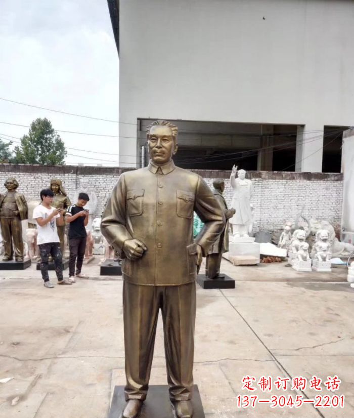 宁波周恩来铜雕 (3)