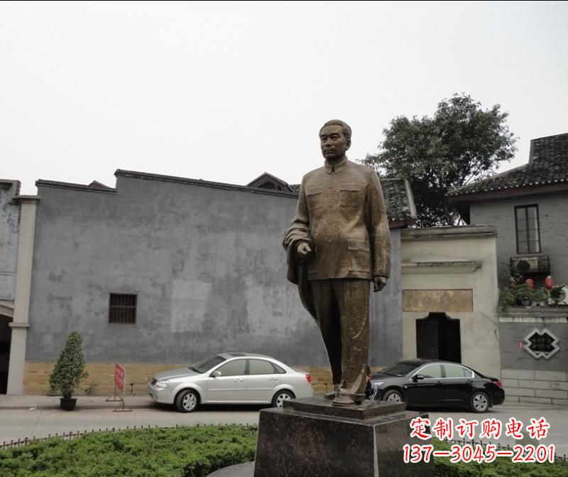 宁波周恩来铜雕