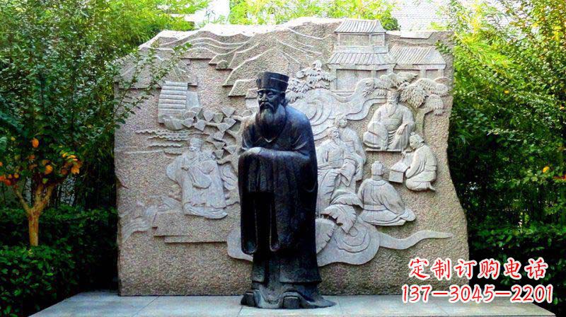 宁波朱熹古代名人铜雕_2