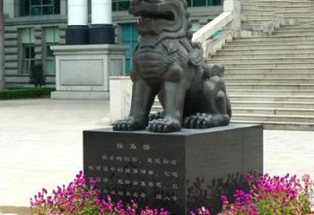 宁波獬豸铜雕塑-法院门前神兽动物雕塑摆件