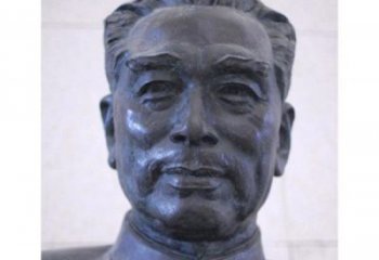 宁波周恩来头像铜雕
