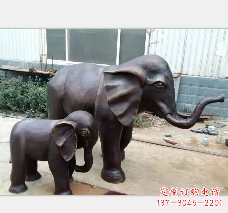 宁波铸铜公园大象雕塑