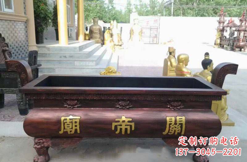 宁波铸铜关帝庙香炉