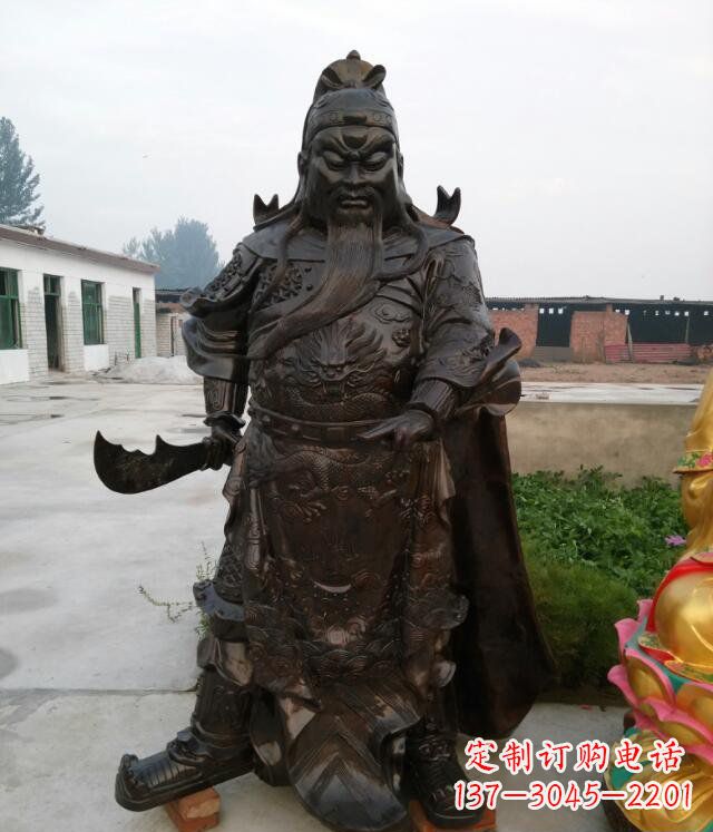 宁波铸铜关公像铜雕
