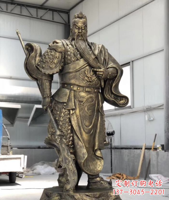 宁波铸铜关公雕塑