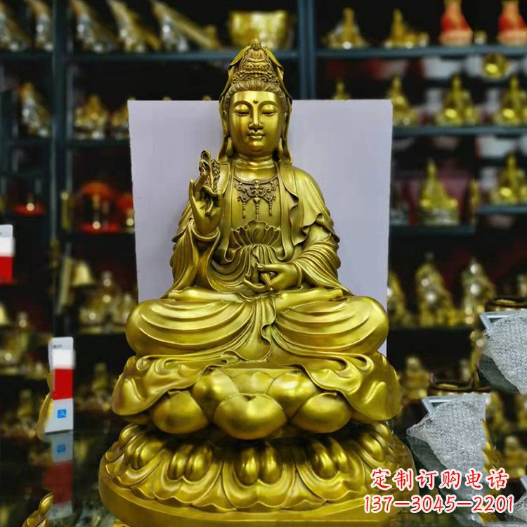 宁波铸铜观音菩萨佛像雕塑