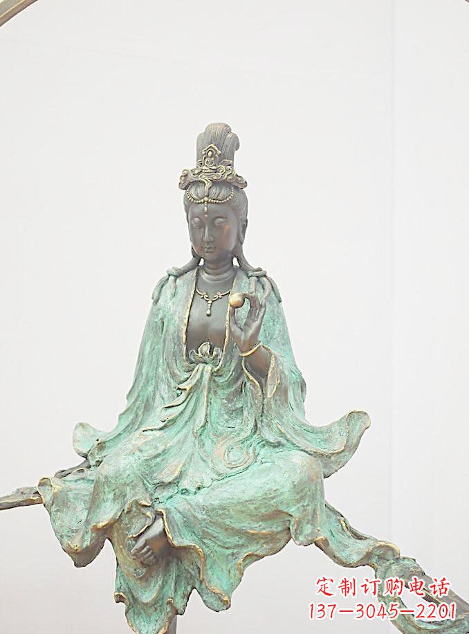 宁波铸铜观自在观音雕像