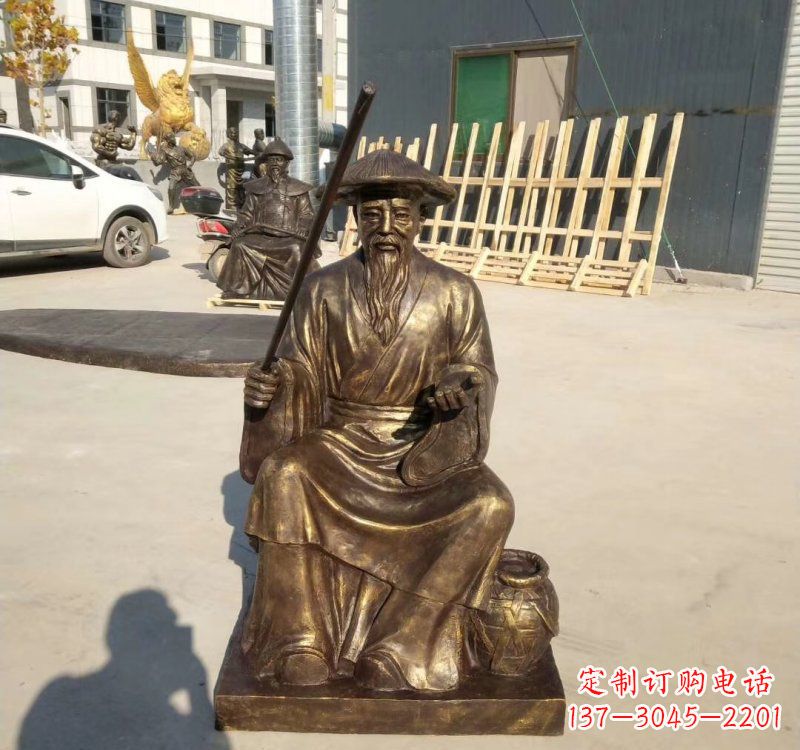 宁波铸铜姜太公钓鱼