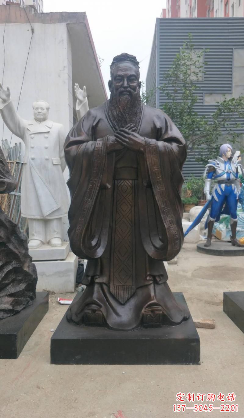 宁波铸铜孔子雕塑