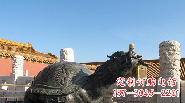 宁波铸铜龙龟寺庙神兽铜雕