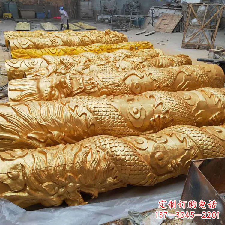 宁波铸铜龙柱