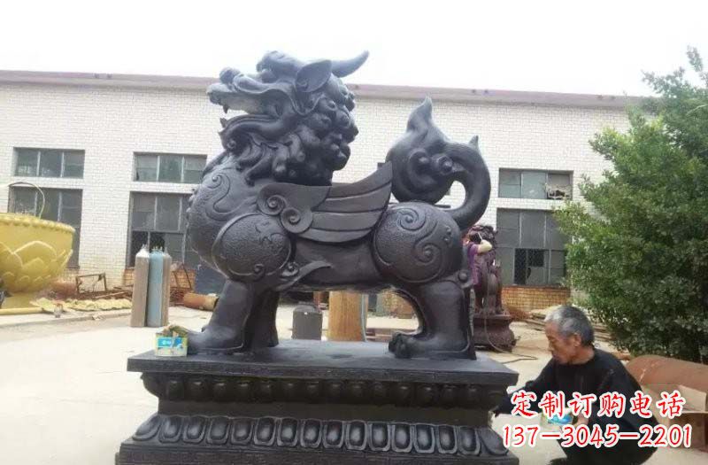 宁波铸铜门口貔貅雕塑
