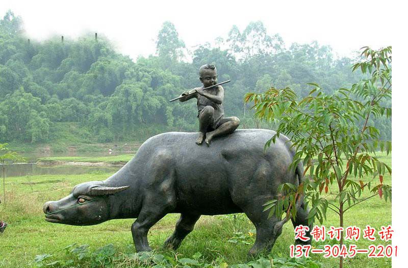 宁波铸铜牧童牛