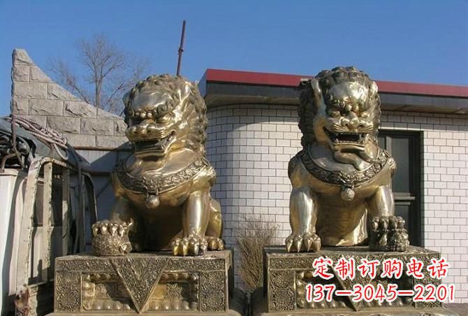 宁波铸铜狮子雕塑