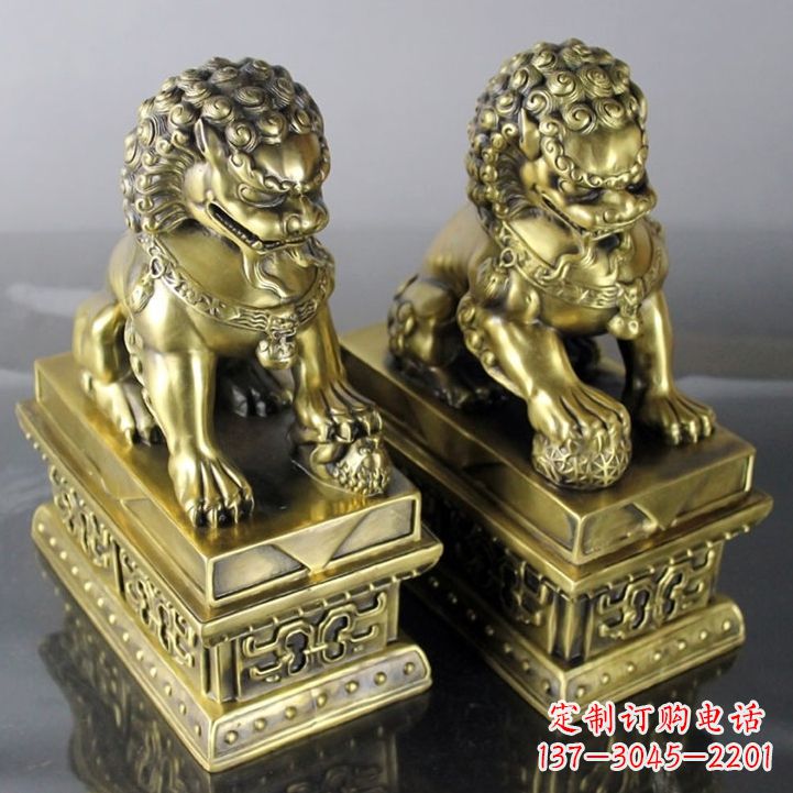 宁波铸铜天安门狮子雕塑