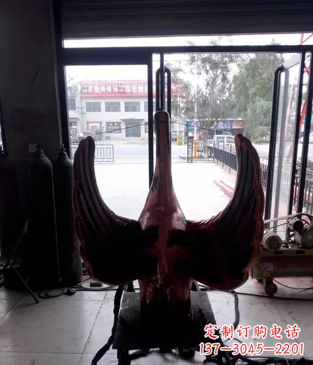 宁波铸铜天鹅公园动物铜雕 (2)