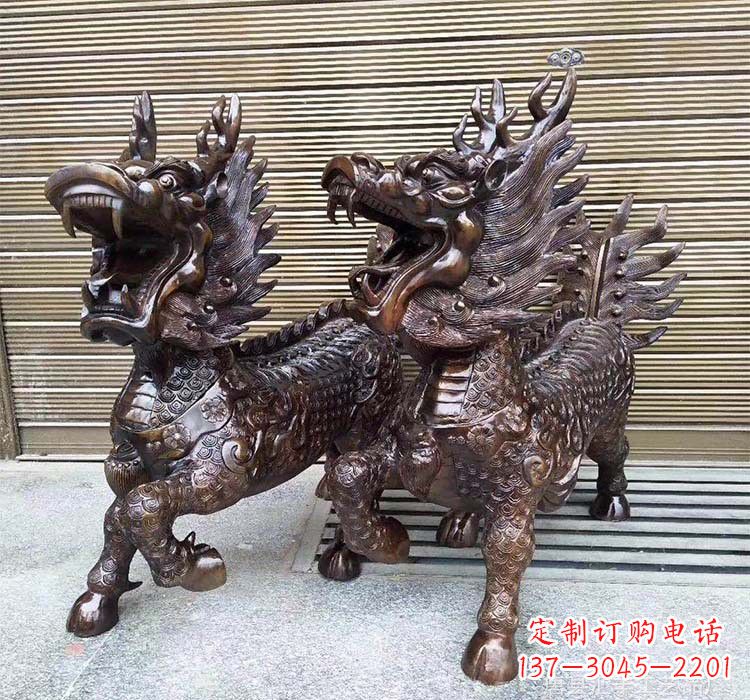 宁波铸铜铜麒麟