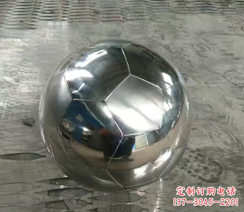 宁波足球不锈钢体育器材雕塑