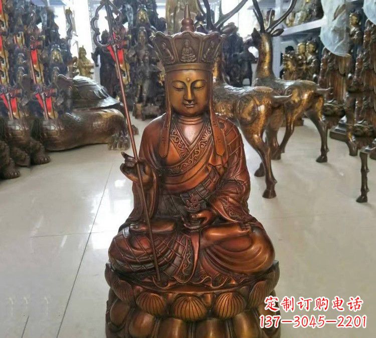 宁波坐式地藏菩萨铜雕