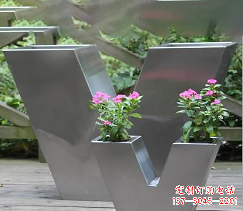 宁波花盆不锈钢雕塑