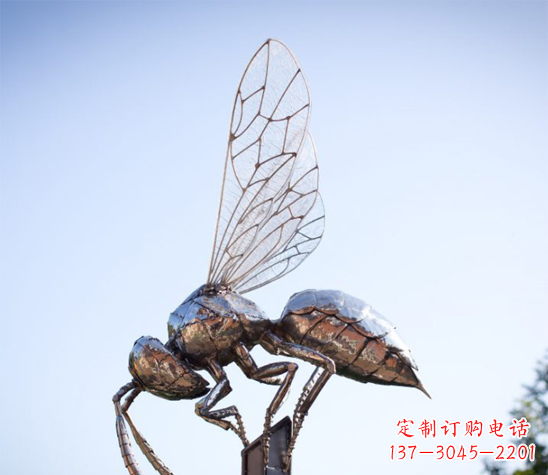 宁波蜜蜂雕塑不锈钢