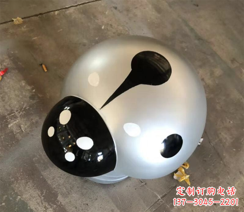 宁波瓢虫雕塑不锈钢