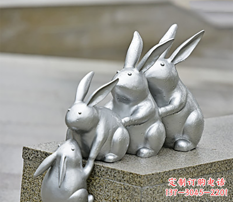 宁波兔子雕塑不锈钢
