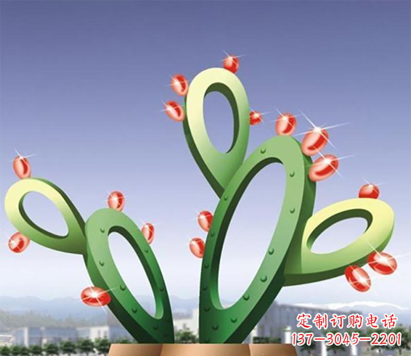 宁波仙人掌不锈钢雕塑